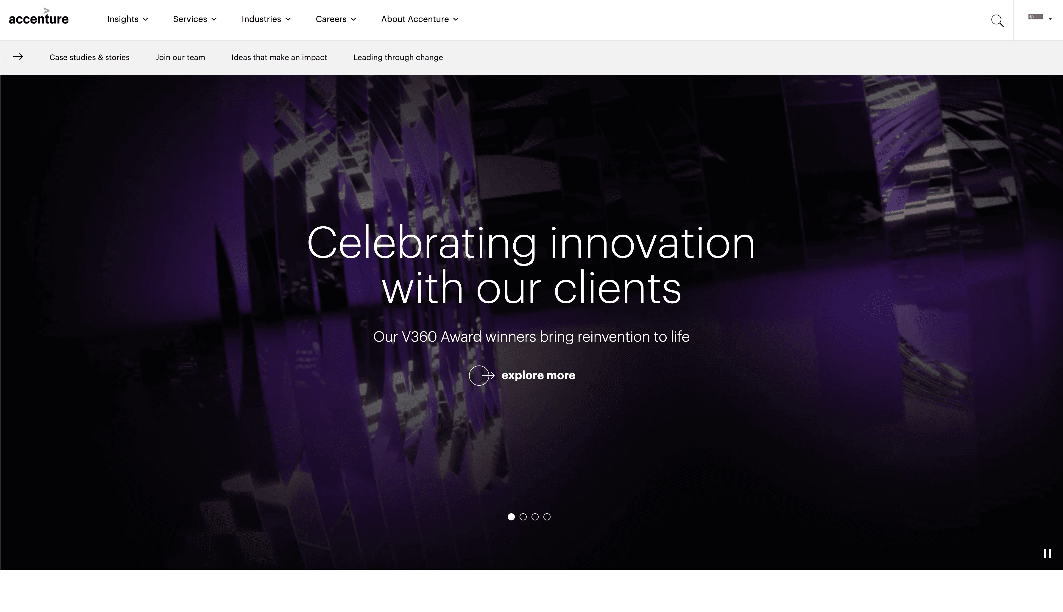 Accenture.com screenshot